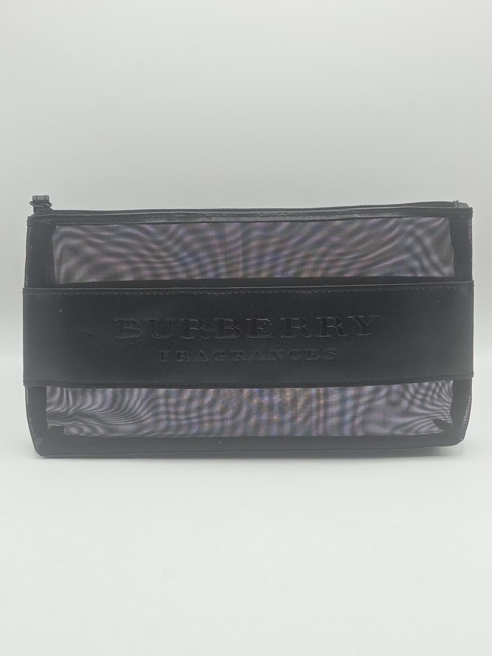 Burberry Fragrances Black Mesh Cosmetic Pouch / Bag